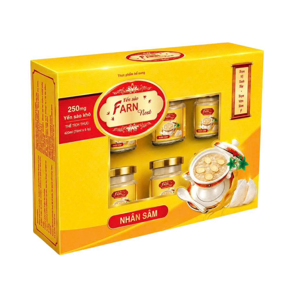Hộp quà Yến Sào Farn Nest Nhân Sâm