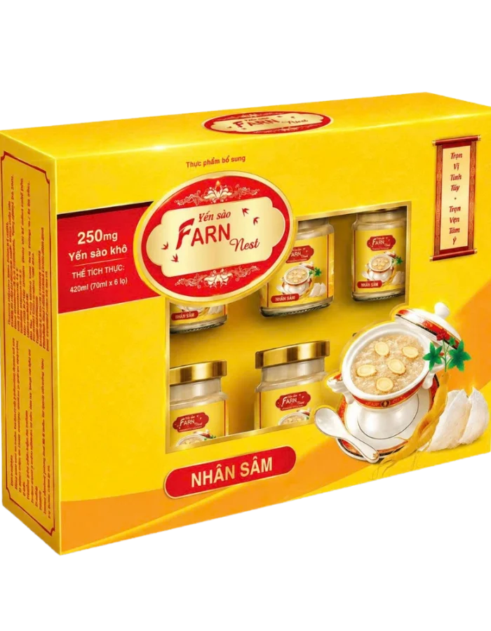 Hộp quà Yến Sào Farn Nest Nhân Sâm